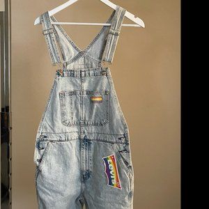 Levi's Pride Overall Shorts Denim Adult Unisex Small NWT